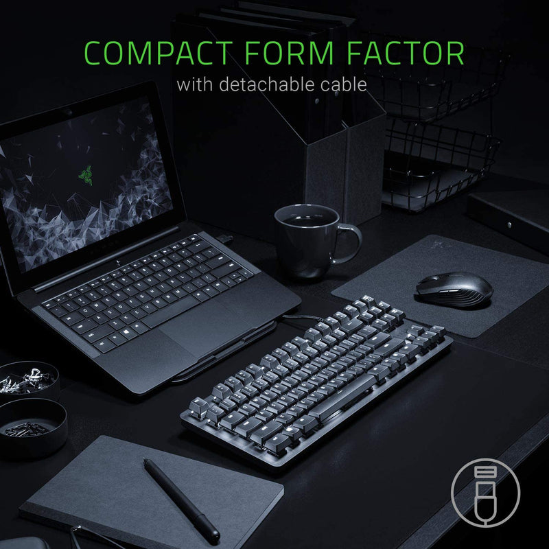 Razer BlackWidow Lite TKL Tenkeyless Mechanical Keyboard - Orange Key Switches