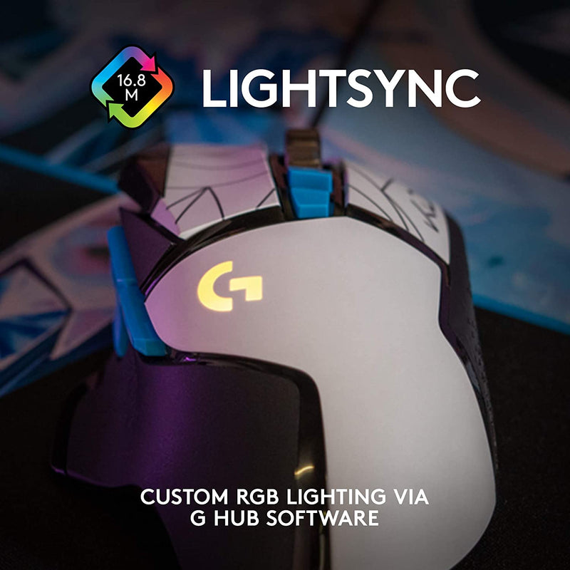 Logitech G502 HERO HIGH PERFORMANCE Gaming Mouse - Official League of Legends KDA Gaming Gear