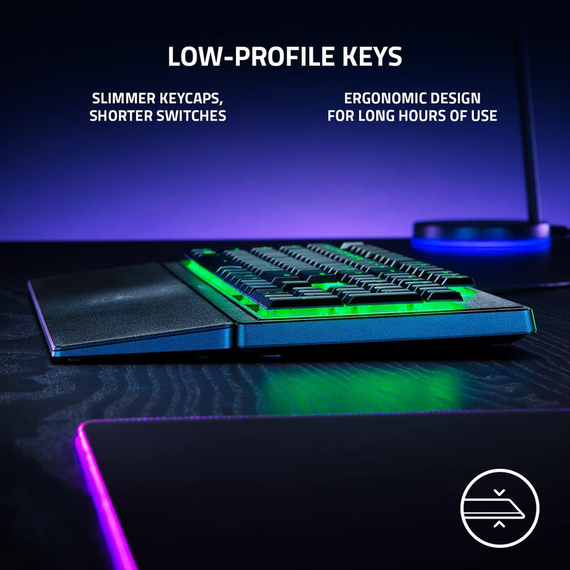 Razer Ornata V3 X Gaming Keyboard - Low-Profile Keys - Silent Membrane Switches