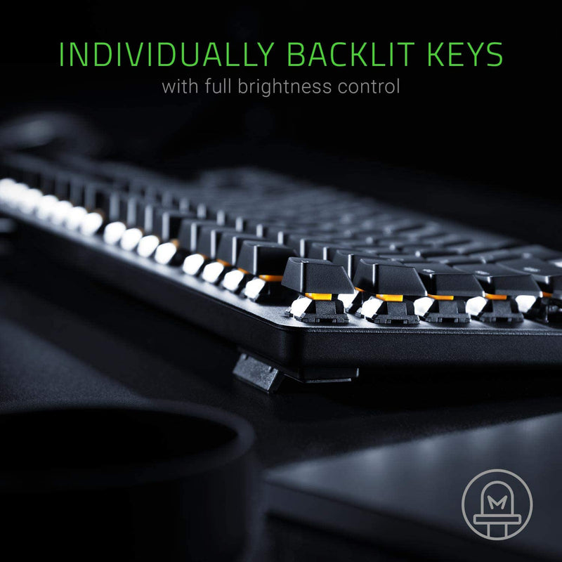 Razer BlackWidow Lite TKL Tenkeyless Mechanical Keyboard - Orange Key Switches