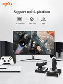 PXN 2119 Pro Flight Simulator Joystcik "rocker arm unit" and "throttle valve" with Vibration Function For PS4/Xbox One/Xbox Series X|S/Windows PC