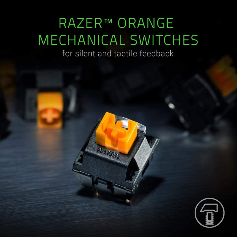 Razer BlackWidow Lite TKL Tenkeyless Mechanical Keyboard - Orange Key Switches