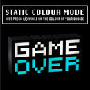 Game Over 8-Bit Pixel Light, Color Changing Light