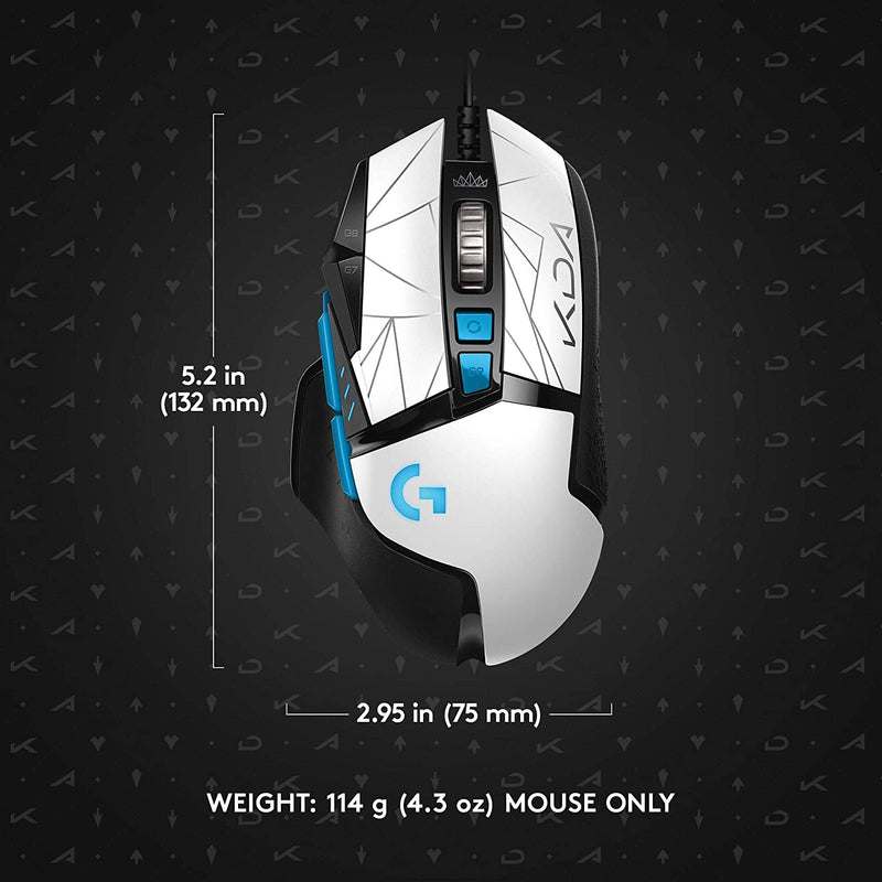 Logitech G502 HERO HIGH PERFORMANCE Gaming Mouse - Official League of Legends KDA Gaming Gear