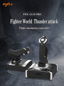 PXN 2119 Pro Flight Simulator Joystcik "rocker arm unit" and "throttle valve" with Vibration Function For PS4/Xbox One/Xbox Series X|S/Windows PC