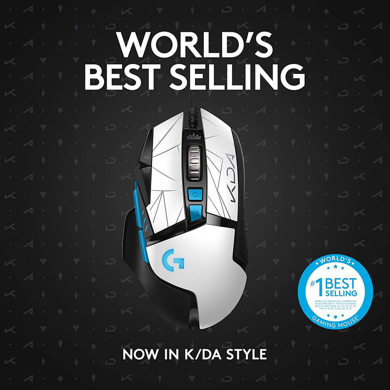 Logitech G502 HERO HIGH PERFORMANCE Gaming Mouse - Official League of Legends KDA Gaming Gear
