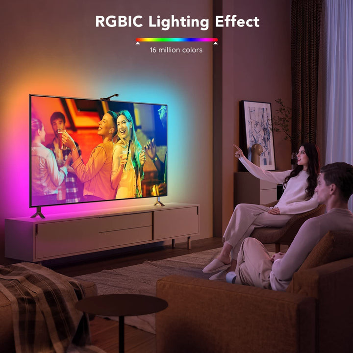 Govee Envisual TV LED Backlights with Camera, DreamView T1 RGBIC Wi-Fi TV Backlights for 55-65 inch TVs