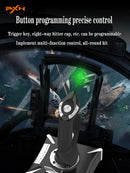 PXN 2119 Pro Flight Simulator Joystcik "rocker arm unit" and "throttle valve" with Vibration Function For PS4/Xbox One/Xbox Series X|S/Windows PC