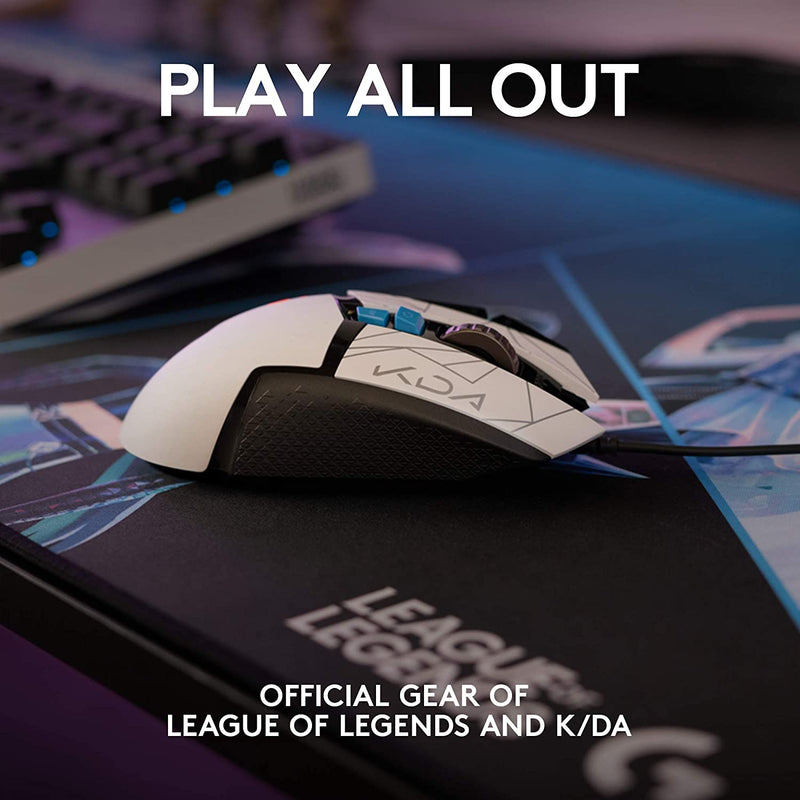 Logitech G502 HERO HIGH PERFORMANCE Gaming Mouse - Official League of Legends KDA Gaming Gear