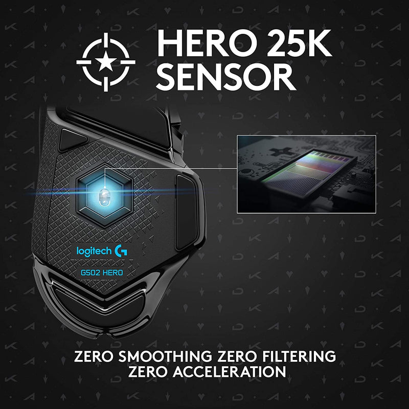 Logitech G502 HERO HIGH PERFORMANCE Gaming Mouse - Official League of Legends KDA Gaming Gear