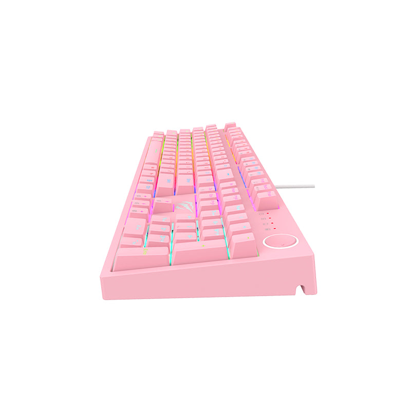 Havit KB871 Backlit Mechanical Gaming Keyboard - Pink