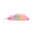 Havit MS1026 RGB Backlit Programmable Gaming Mouse - Pink