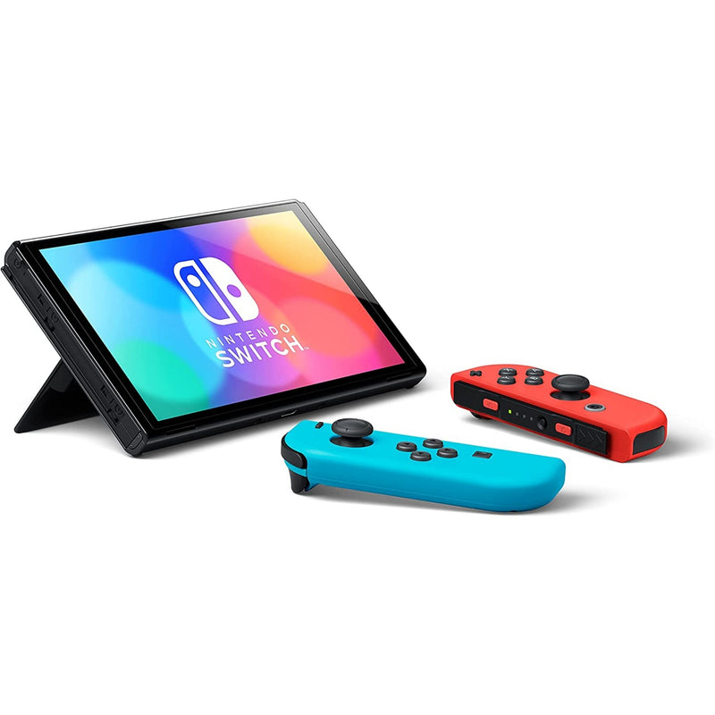 Nintendo Switch Oled Model Console - Neon Red & Blue Joy-Con