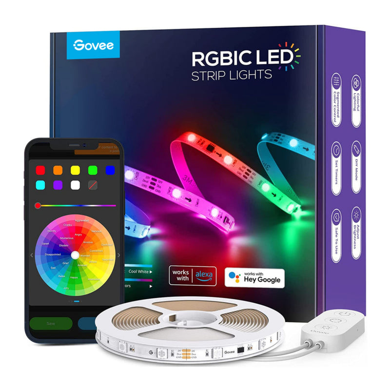 Govee RGBIC Wi-Fi+Bluetooth LED Strip Lights (5m)