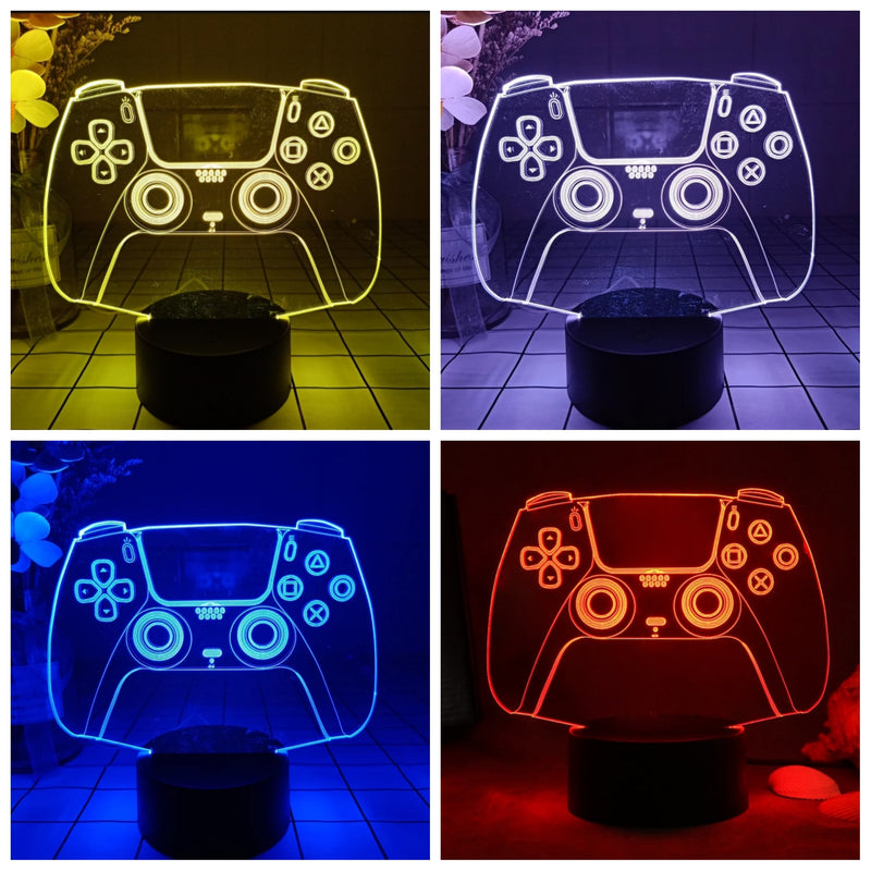 3d Night Lamp Gaming Room Desk Setup Lighting