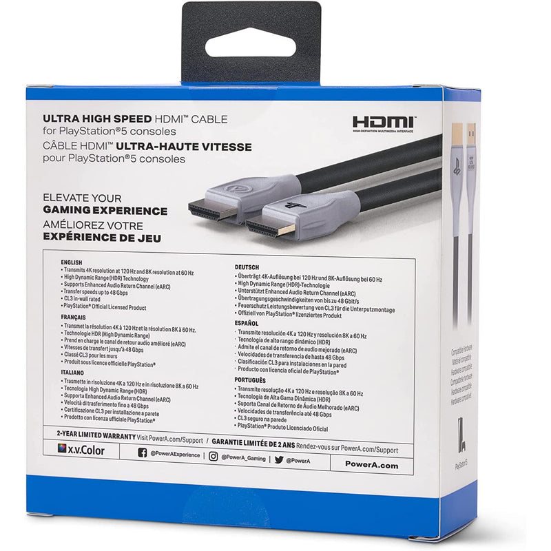 PowerA Ultra High Speed HDMI Cable for PlayStation PS5
