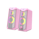 Havit SK202 2.0 RGB Gaming Speakers - Pink