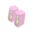 Havit SK202 2.0 RGB Gaming Speakers - Pink