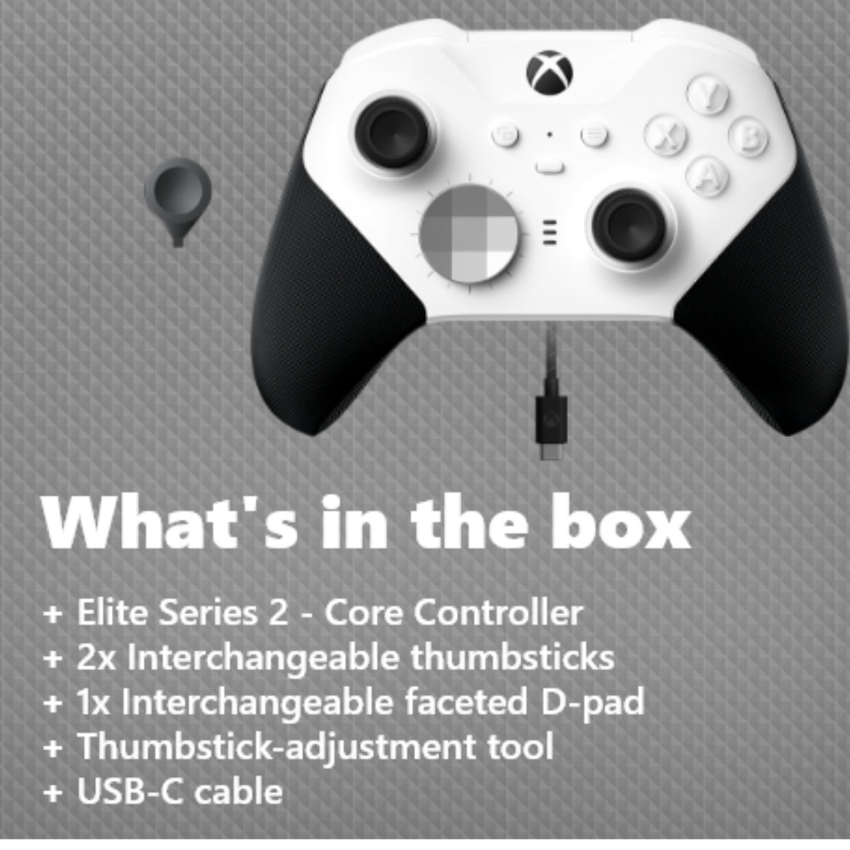 Xbox Elite Wireless Controller Series 2 Core – White - Xbox Series X|S