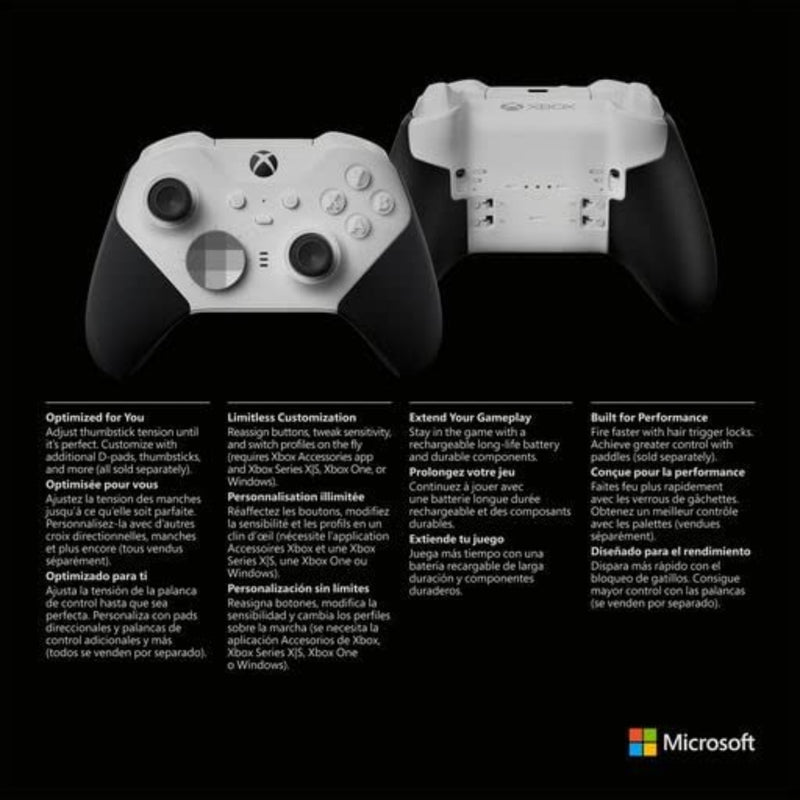 Xbox Elite Wireless Controller Series Core – White Xbox Series X|S