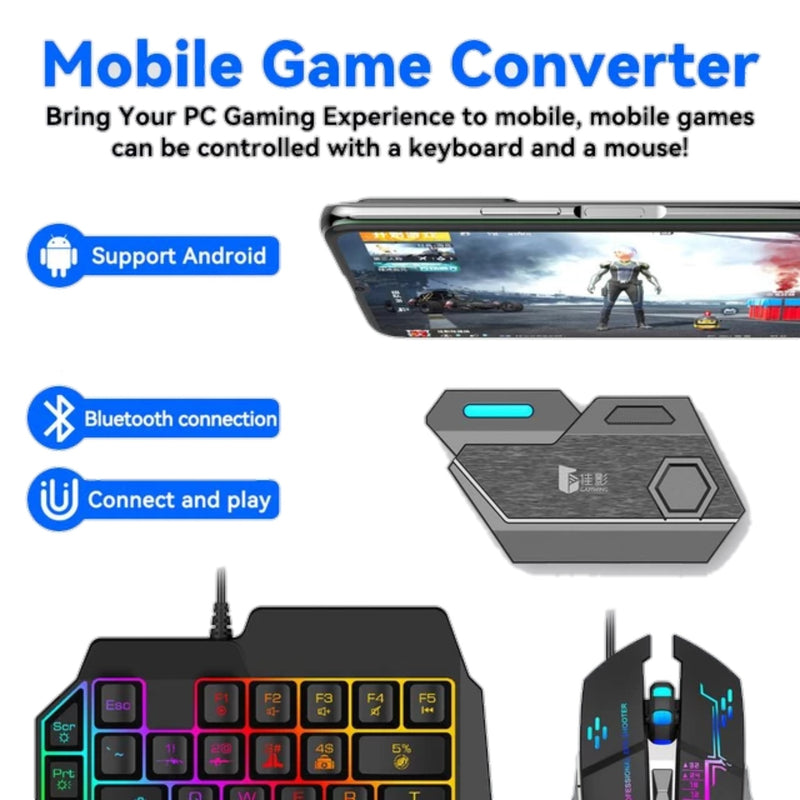 MIX se 4 in 1 Gaming Combo Keyboard & Mouse For Android Mobiles & Tablets