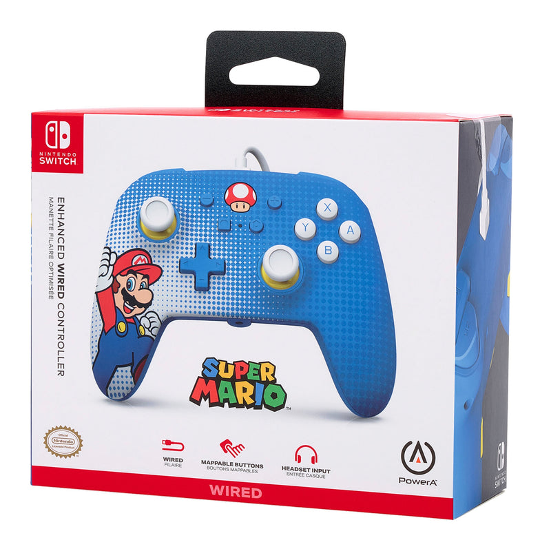 PowerA Enhanced Wired Controller for Nintendo Switch - Mario Pop Art