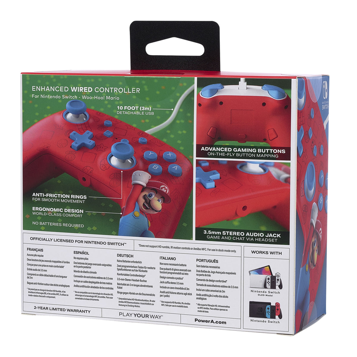 Wired Controller Powera A Switch Controller Vibration Wired