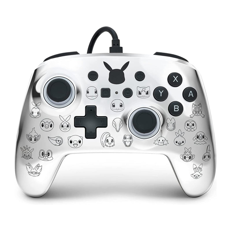 PowerA Enhanced Wired Controller for Nintendo Switch - Pikachu Black & Silver
