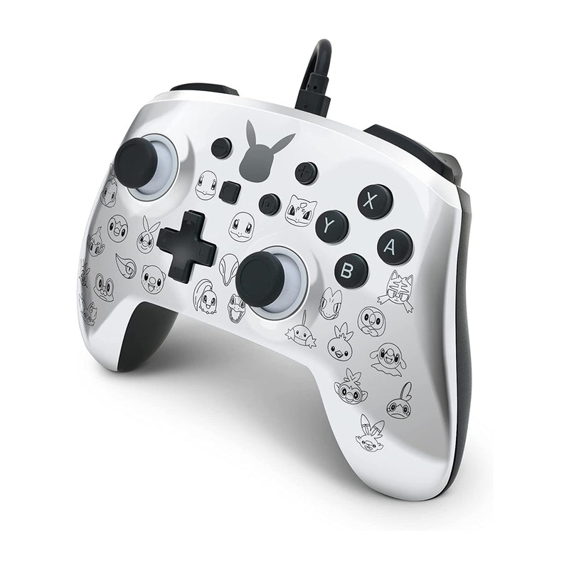 PowerA Enhanced Wired Controller for Nintendo Switch - Pikachu Black & Silver