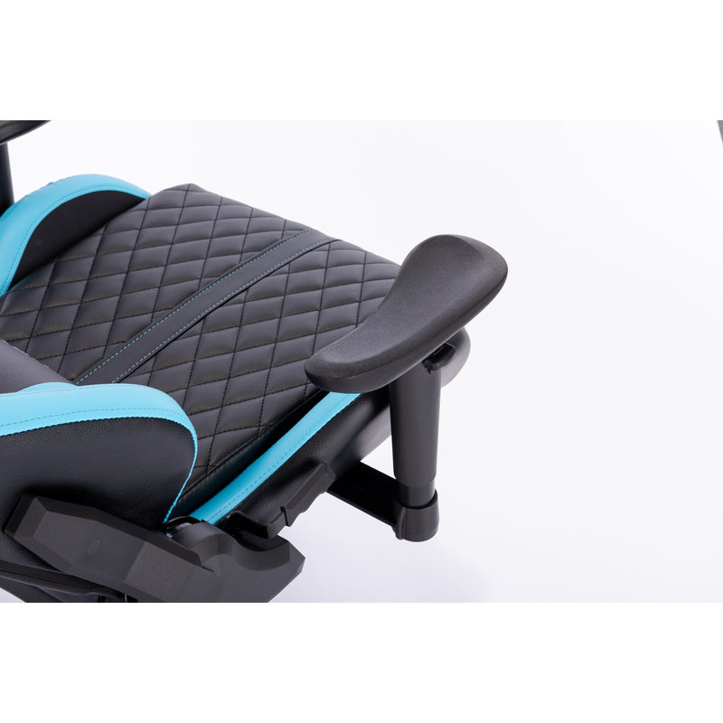 Kring BY-518 Ergonomic Gaming Chair with Footrest - Blue