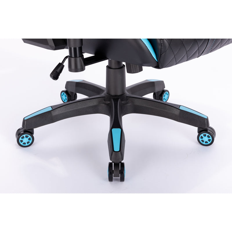 Kring BY-518 Ergonomic Gaming Chair with Footrest - Blue