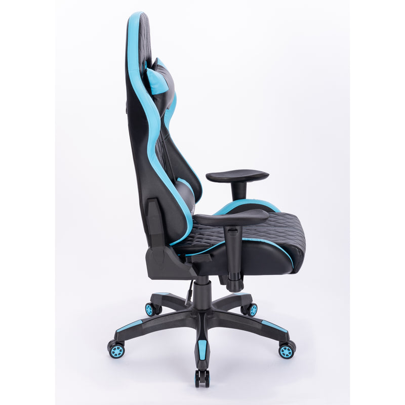 Kring BY-518 Ergonomic Gaming Chair with Footrest - Blue