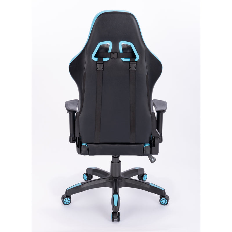 Kring BY-518 Ergonomic Gaming Chair with Footrest - Blue