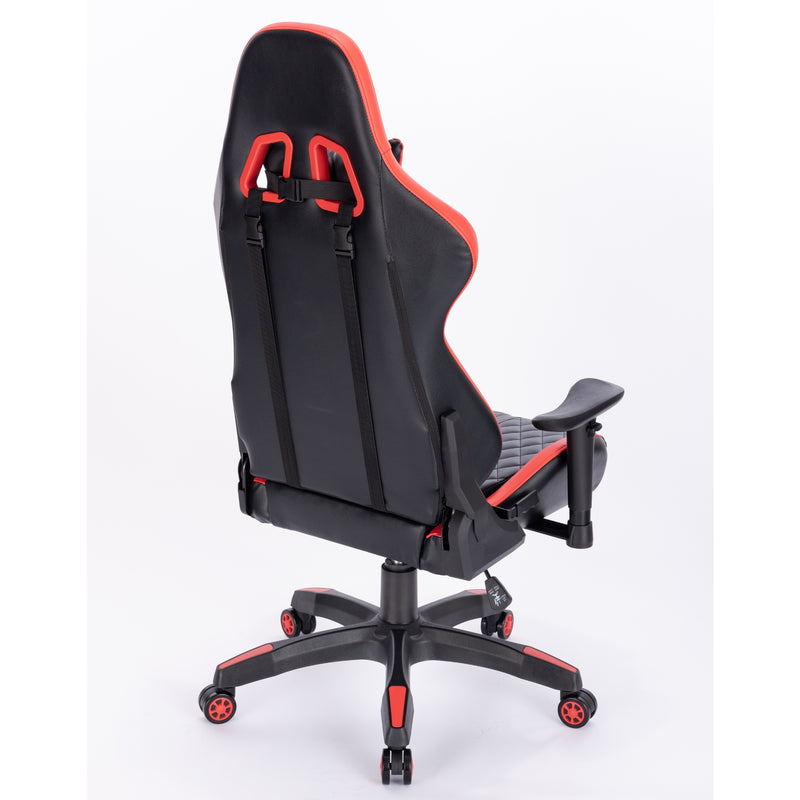 Kring BY-518 Ergonomic Gaming Chair with Footrest - Red