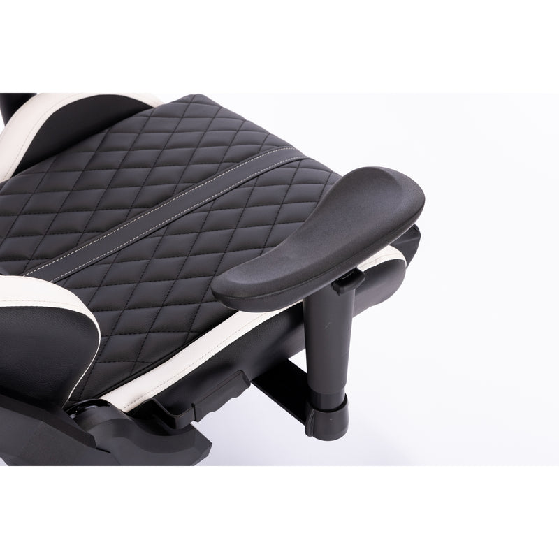 Kring BY-518 Ergonomic Gaming Chair with Footrest - White