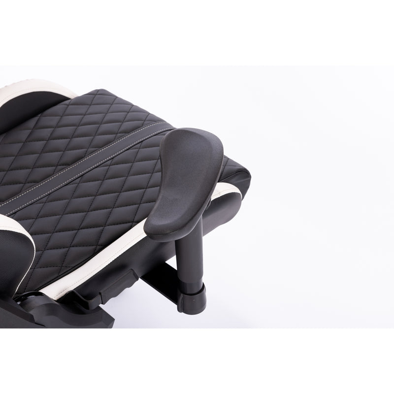 Kring BY-518 Ergonomic Gaming Chair with Footrest - White