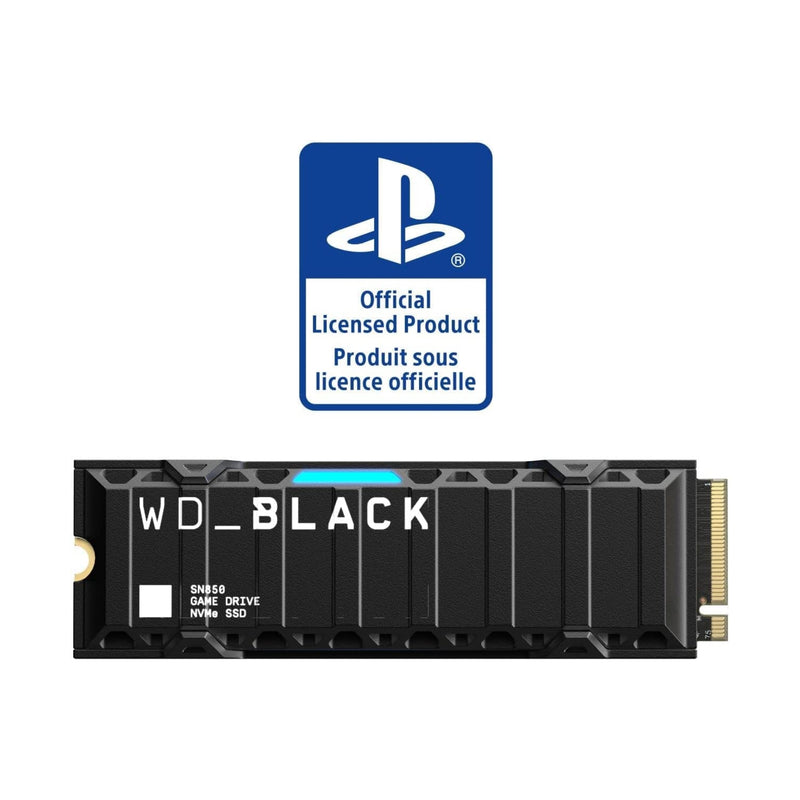 WD_BLACK 1TB SN850 NVMe SSD for PS5 Consoles Solid State Drive with Heatsink 