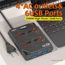 Moxom KH-63Y Extension Lead With USB 6 Ports