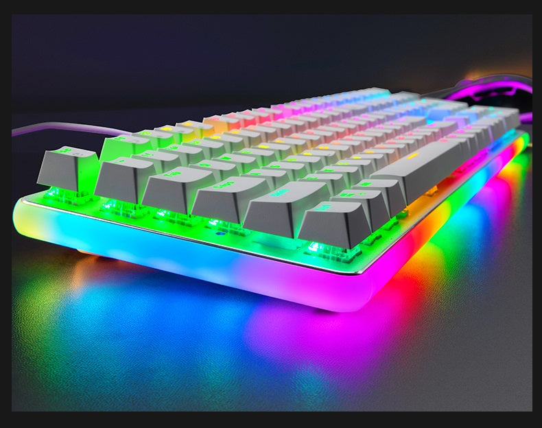 RK ROYAL KLUDGE RK918 Wired RGB Backlit Mechanical Gaming Keyboard