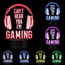 Gaming Room Desk Setup Lighting Decor 3D Visual LED Night Lamp - 7 Color Change