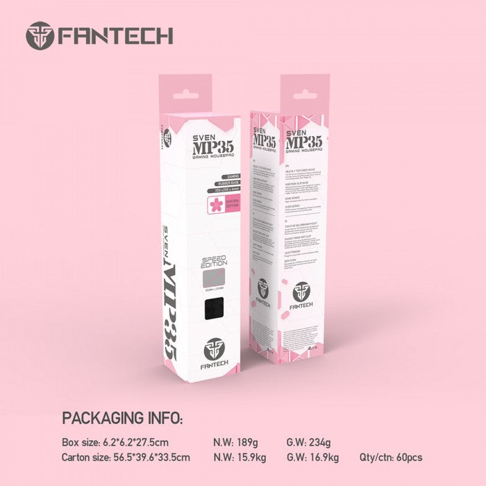 Fantech Mp35 Sven Gaming Mouse Pad - Pink Sakura Edition Gaming Mouse Pad
